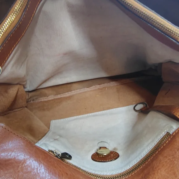 VINTAGE Mulberry Briefcase Leather Portfolio Travel Bag Messenger AUTHENTIC - Picture 4 of 15